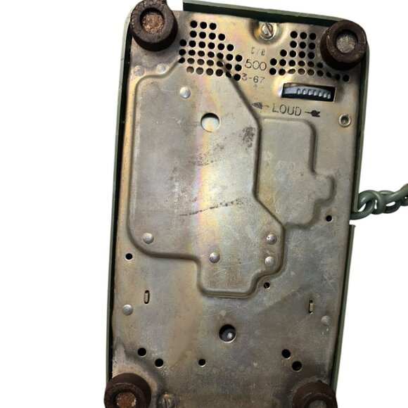 Vintage Avocado Green Bell System - Western Electric C/D 500 Rotary Telephone - Picture 5 of 7